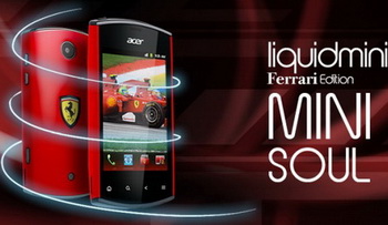 acer liquidimini Ferrari Edition